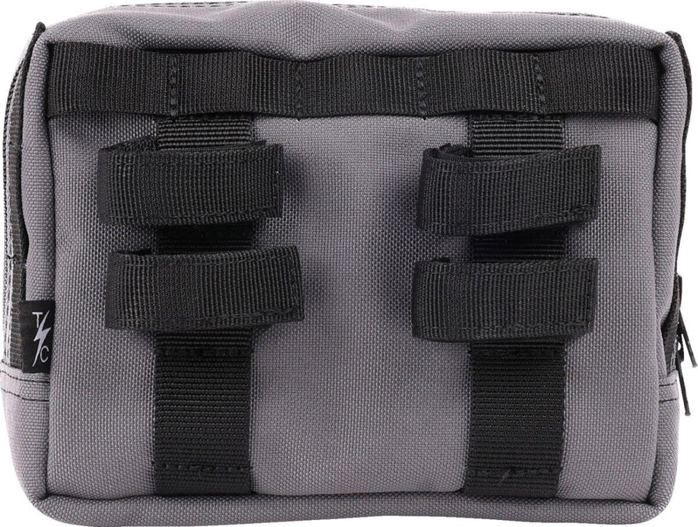 Thrashin Supply Co Handlebar Bag Handlebar Grey/Orange - 12.5cm (5") x 17.5cm (7") x 8.26cm (3-1/4")