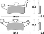 SBS HF Street Ceramic Organic Front Brake Pads For Yamaha HW 125 2012-2017