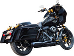 S&S Cycle 2 Into 1 Qualifier Exhaust System For Harley Davidson FLH 1868 2021 - Guardian Black