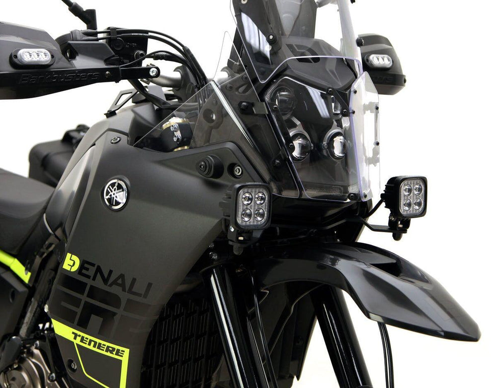 Denali Driving Light Mount For Yamaha XTZ 690 2019-2022 Black
