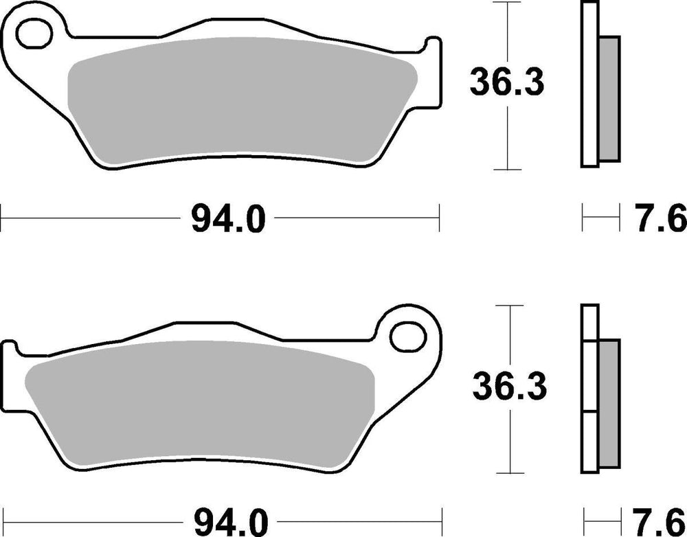 SBS HF Street Ceramic Organic Front Brake Pads For ItalJet Dragster 125 2020