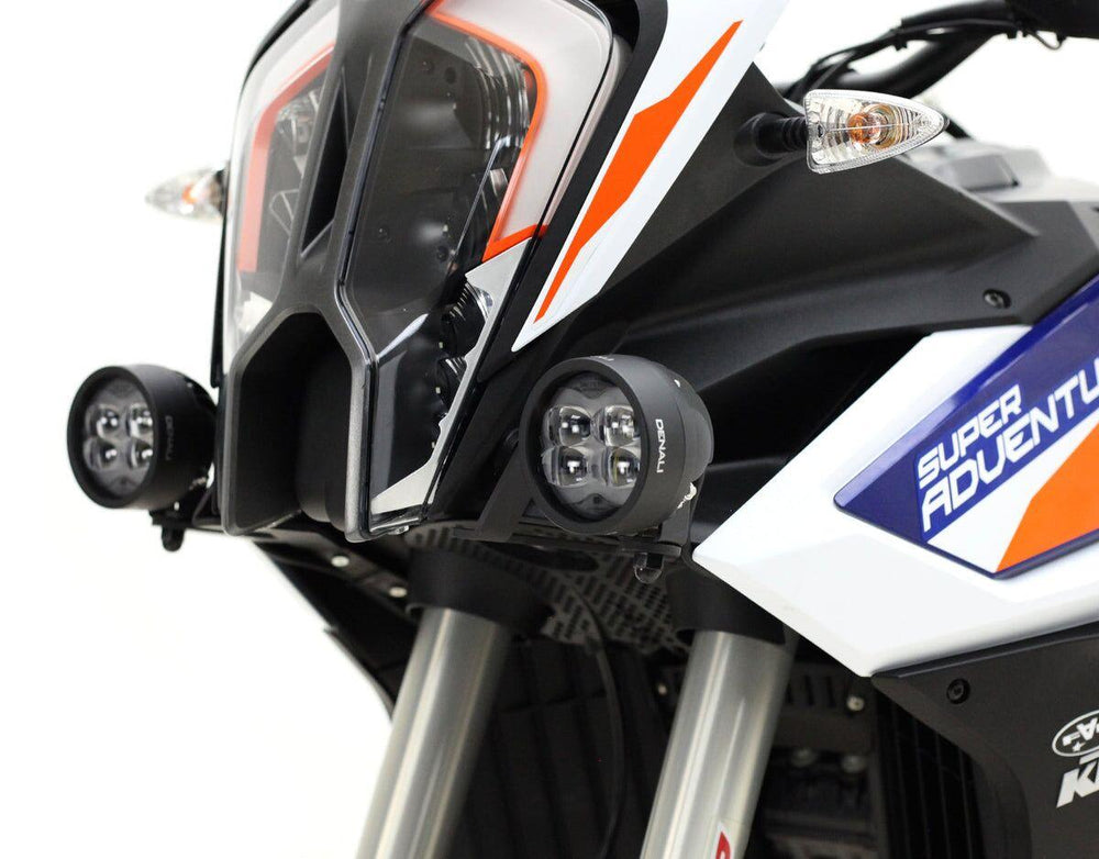 Denali Driving Light Mount For KTM  Super Adventure 1290 R 2021-2022 Black