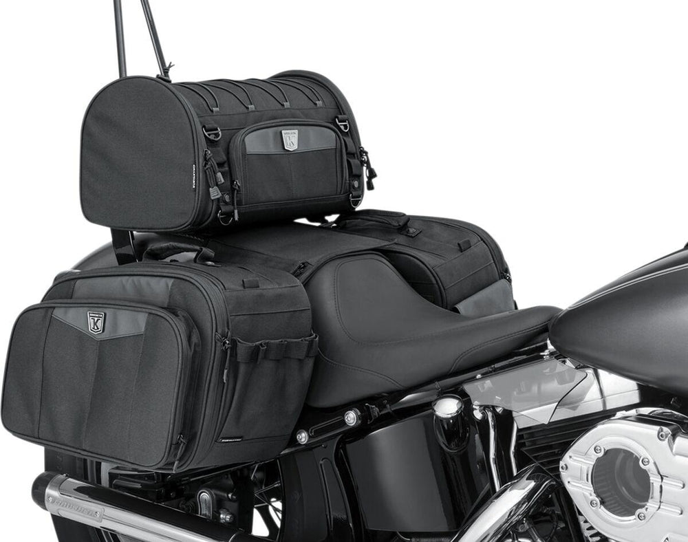 Kuryakyn Momentum Rambler Rear Roll Bag 21L - Black