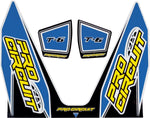 Pro Circuit T-6 Exhaust Decals - Black Blue White Yellow