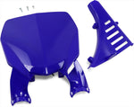 UFO Stadium Front Number Board With Fork Guards For Yamaha YZ125 2022-2025 - Blue