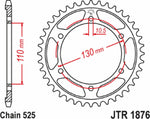 JT Steel Sprocket For Yamaha FZ-07 700 2015-2017 Rear 42T