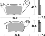 SBS HF Street Ceramic Organic Front Brake Pads For Yamaha EJE 025 2023