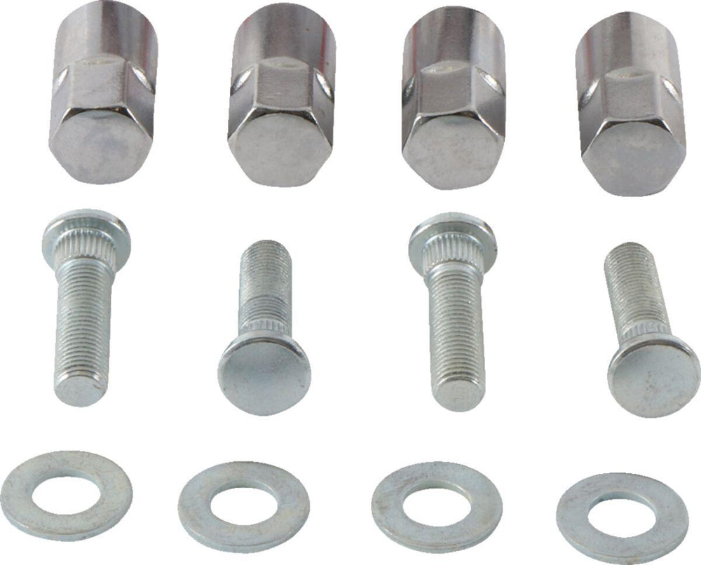 Moose Racing Wheel Stud/Nut Kit For Polaris Ranger 800 EFI 4X4 2013-2014 Rear - Silver