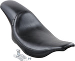 LE Pera Silhouette Full-Length Seat For Harley Davidson FLHS 1340 1991-1994 Smooth - Black