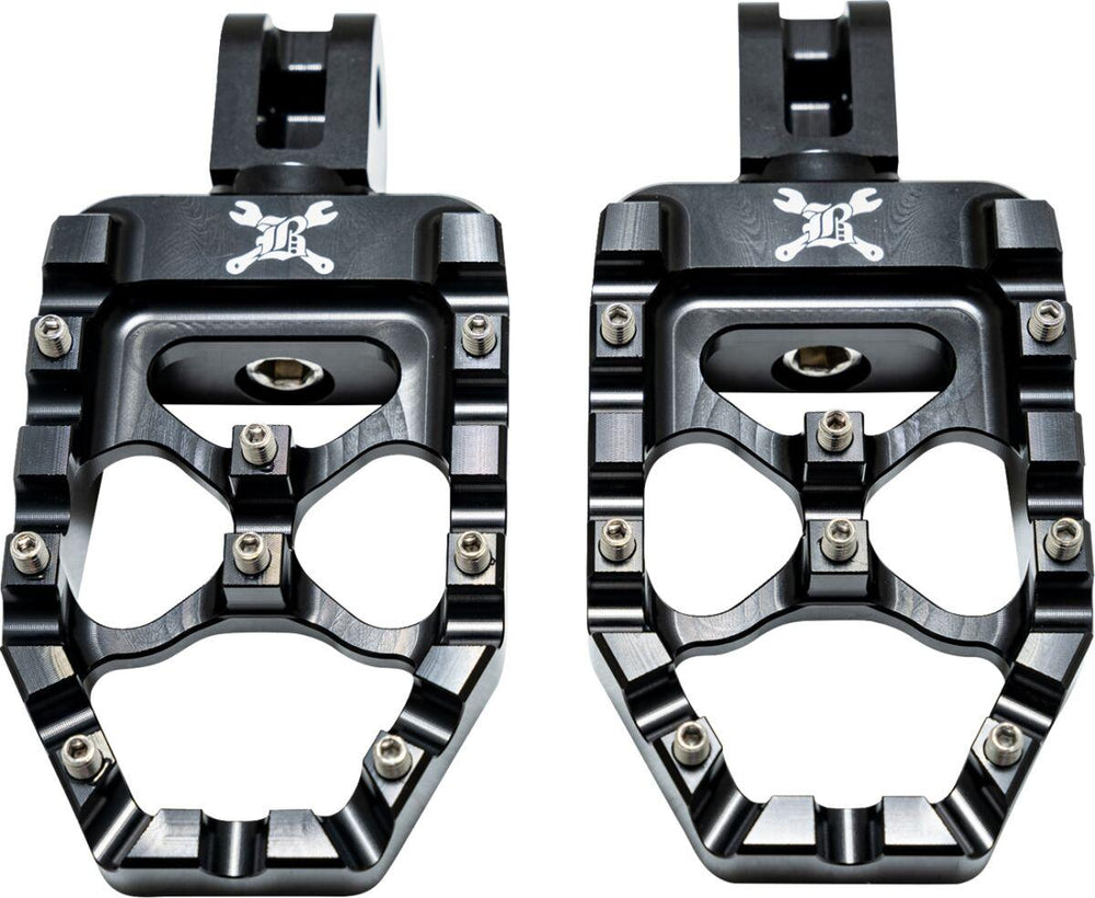 Burly MX Evolution Pegs For Harley Davidson FLFB 1750 ABS 2018-2020 Black