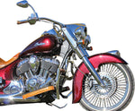 Klock Werks Front Fender For Indian Chief 111 2014-2020 40.6 cm (16")/43.2 cm (17")/45.7 cm (18")/48.3 cm (19") - Black/E-Coating