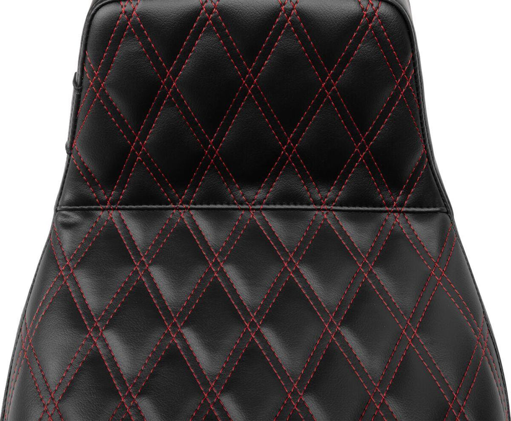 LE Pera Tailwhip Daddy Long Legs Seat For Harley Davidson FLHX 1750 ABS 2023 Double Diamond - Black/Red
