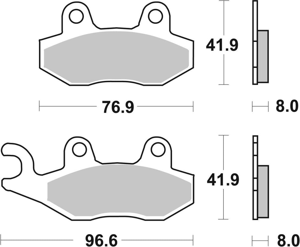 SBS RSI Sintered Front Brake Pads For Cagiva Canyon 600 1996-1997