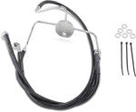 Drag Specialties Extended Length Vinyl Brake Hose Kit For Harley Davidson FLHR 1340 1994-1998 Front - Black