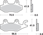 SBS HS Street Excel Sintered Front Brake Pads For Kawasaki BN125 2000-2007