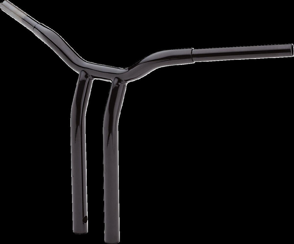 LA Choppers Kage Fighter Welded Bent-Riser Handlebar 40.5 cm (16") - Black