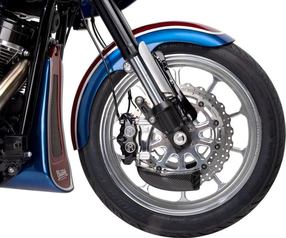 Speed Merchant Radial Front Brake Caliper Mounts For Harley Davidson FLD 1690 2012-2013 Left Or Right - Polished