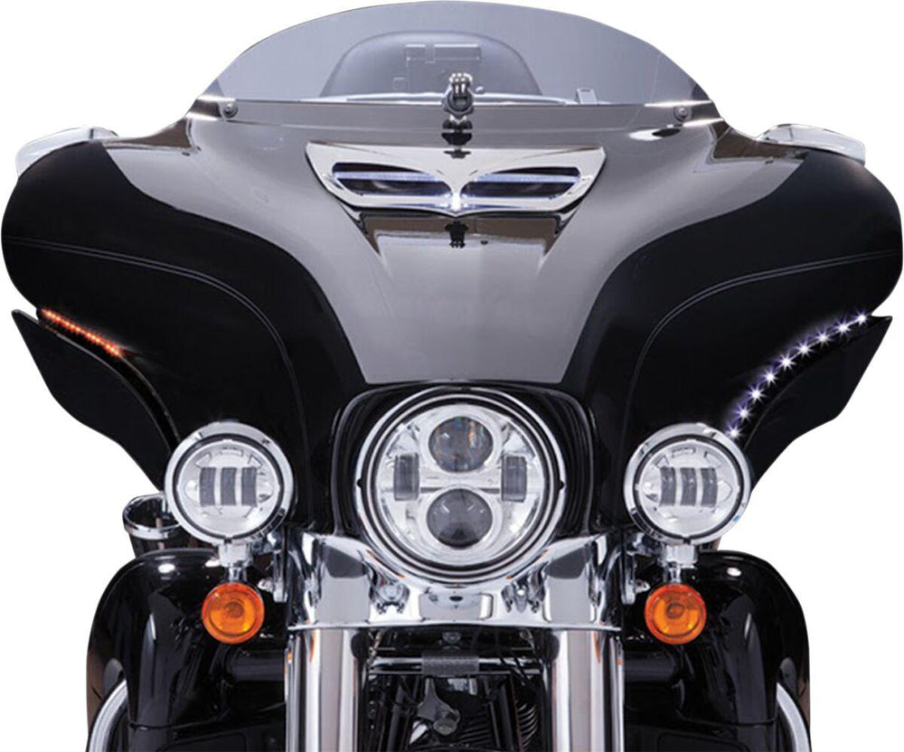 Ciro Bat Blades Fairing Trim For Harley Davidson FLH 1868 ABS 2021 - Black