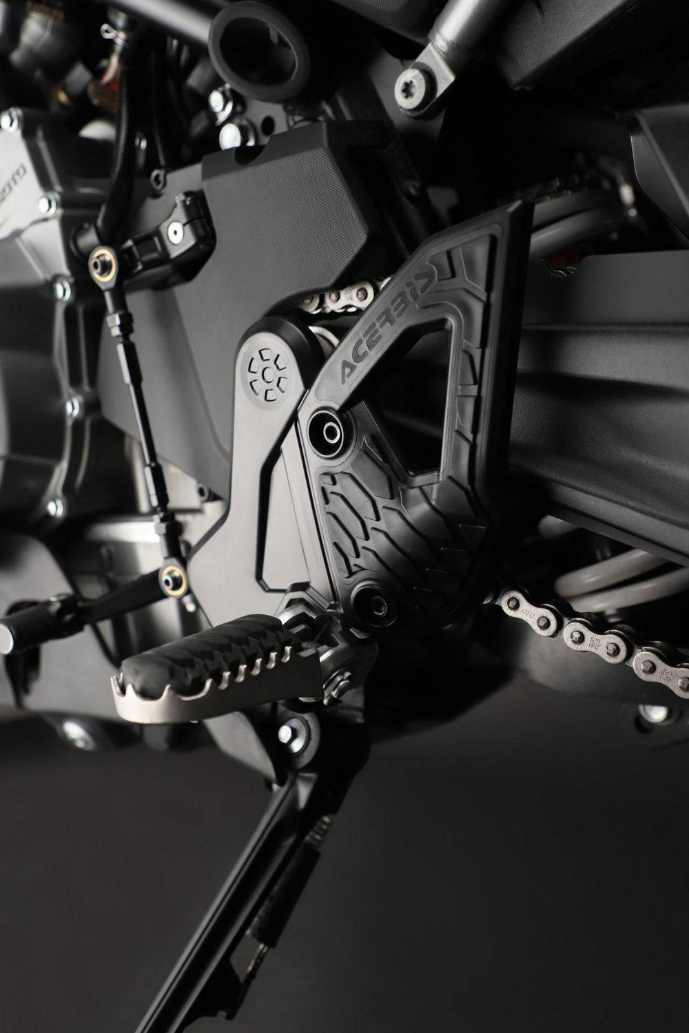 Acerbis X-Grip Frame Guards For CF Moto 450 MT 2024-2025 - Black