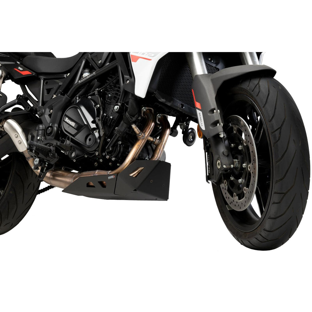 Puig Engine Sump Guard For Benelli TRK 702 2023-2024 - Black