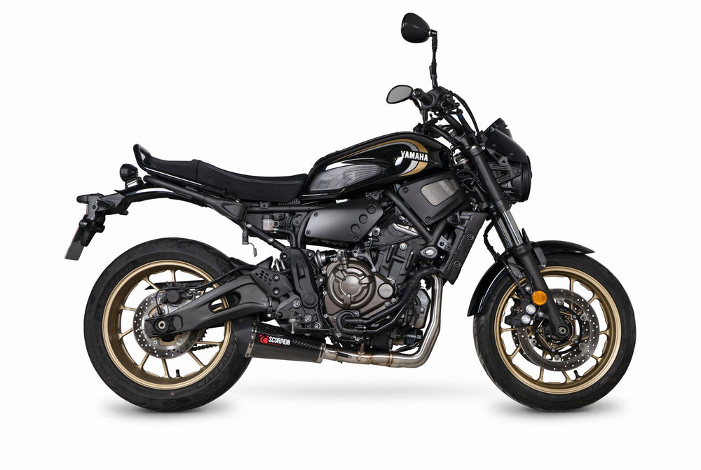 Scorpion Serket Taper Full System Carbon Fibre For Yamaha XSR 700 2021-2023
