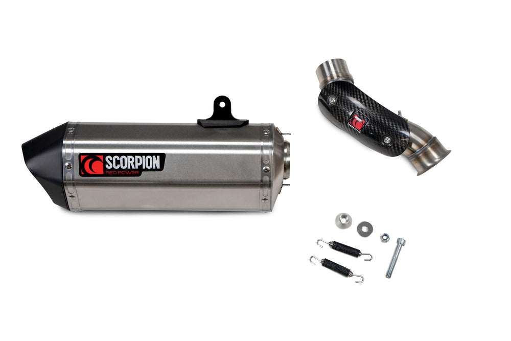 Scorpion Serket Parallel Slip-On Stainless Steel For KTM 890 Duke 2020-2025
