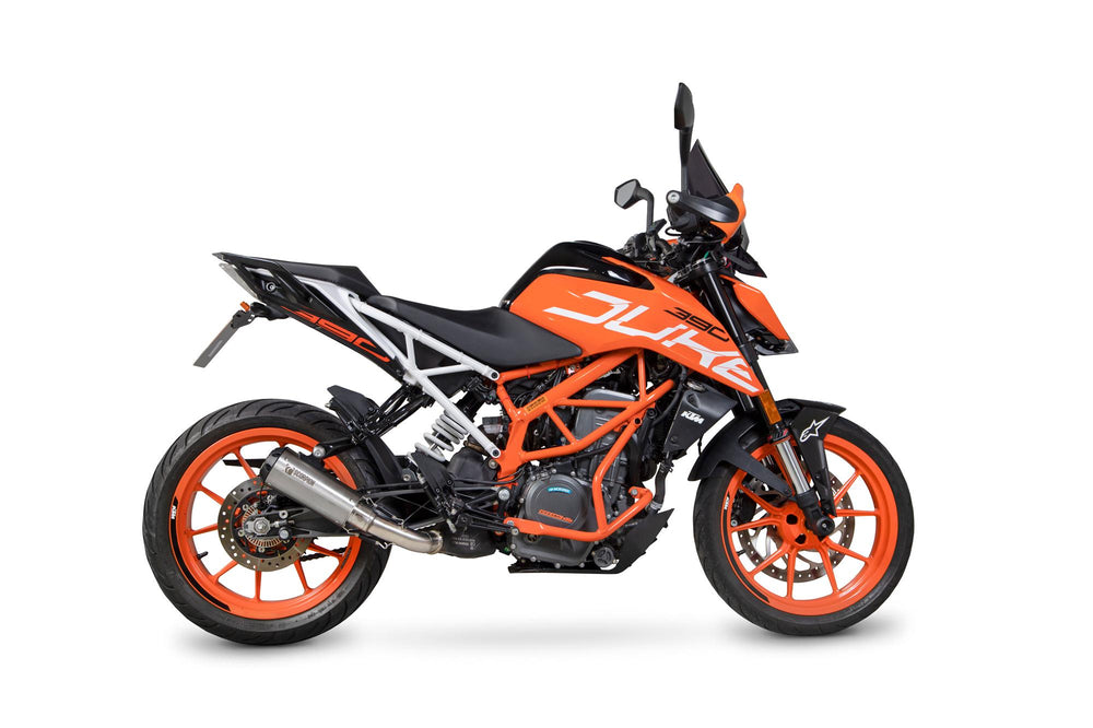 Scorpion Red Power Slip-On Stainless Steel For KTM Duke 390 2017-2020