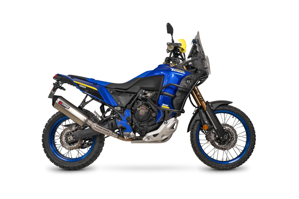 Scorpion Serket Parallel Slip-On Titanium For Yamaha Tenere 700 World Raid 2022-2025
