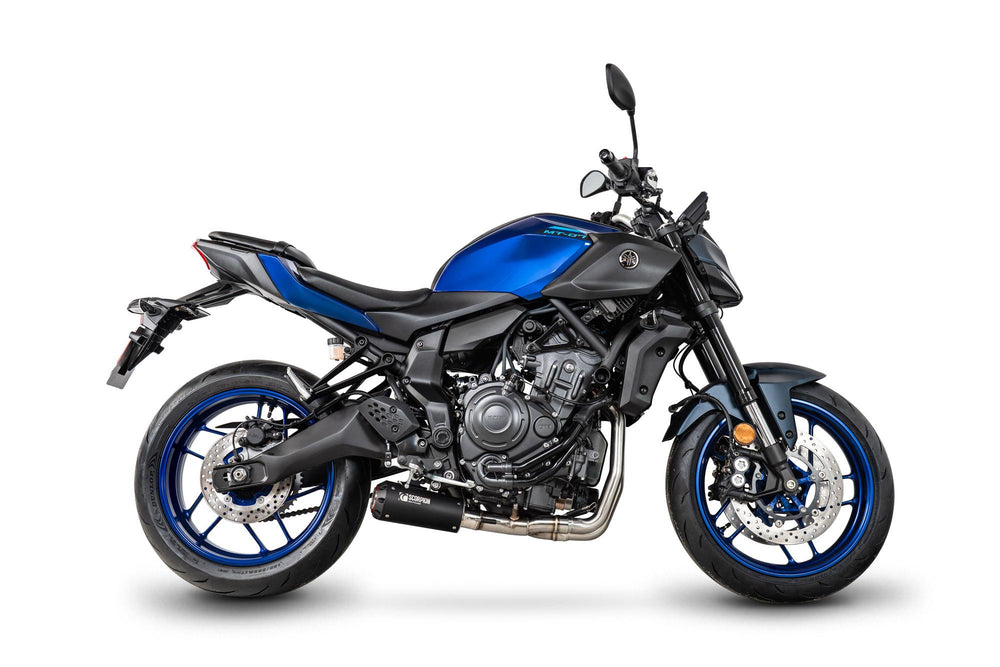 Scorpion Red Power Full System Black Ceramic For Yamaha MT-07 Euro 5+ 2024-2025