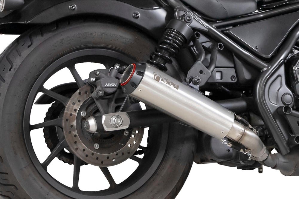 Scorpion Red Power Slip-On Stainless Steel For Honda CMX500 2020-2025