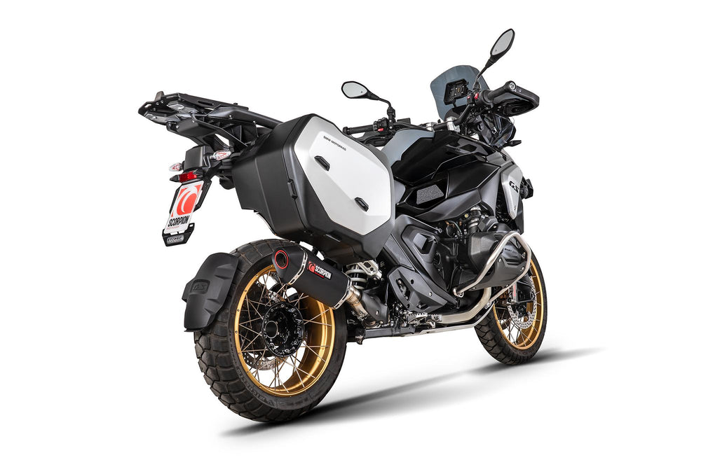Scorpion Serket Parallel Slip-On Black Ceramic For BMW R 1300 GS 2023-2025