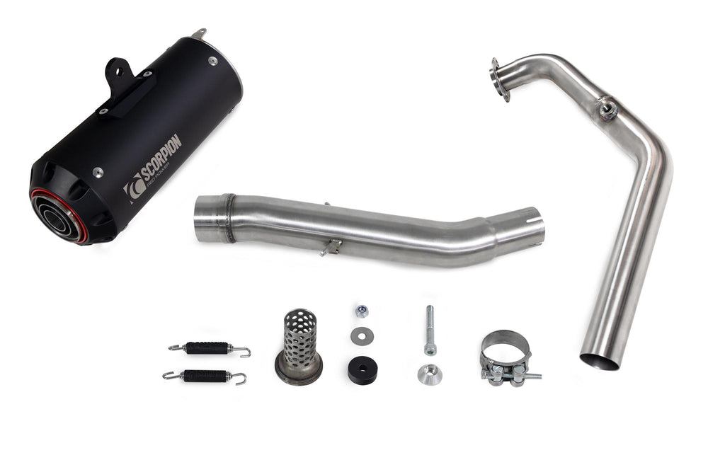 Scorpion Red Power Full System Black Ceramic For Yamaha YZF-R125 Euro 5+ 2024-2025