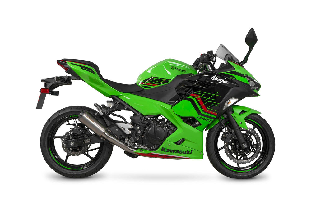 Scorpion Red Power Race System Titanium For Kawasaki Ninja 400 2018-2024