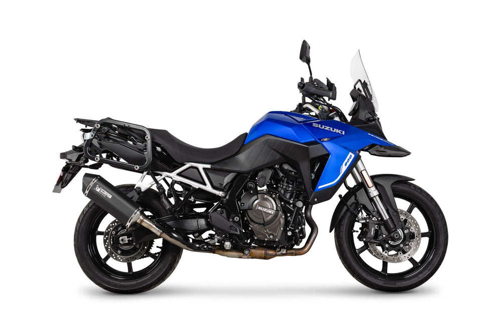 Scorpion Serket Parallel Slip-On Black Ceramic For Suzuki V-Strom 800 DE 2023-2025
