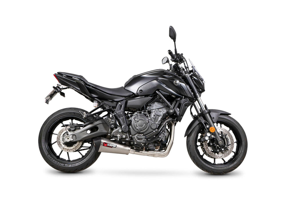 Scorpion Serket Taper Full System Stainless Steel For Yamaha MT-07 2022-2024
