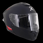 Axor Brutale Full Face Helmet With Dual Spoiler - Matt Black