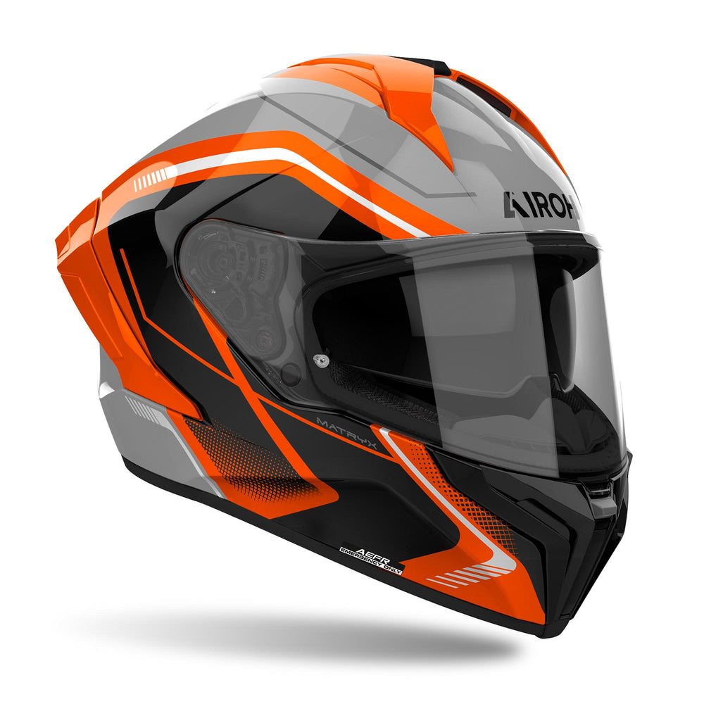 Airoh Matryx Helmet - Wide Orange Gloss