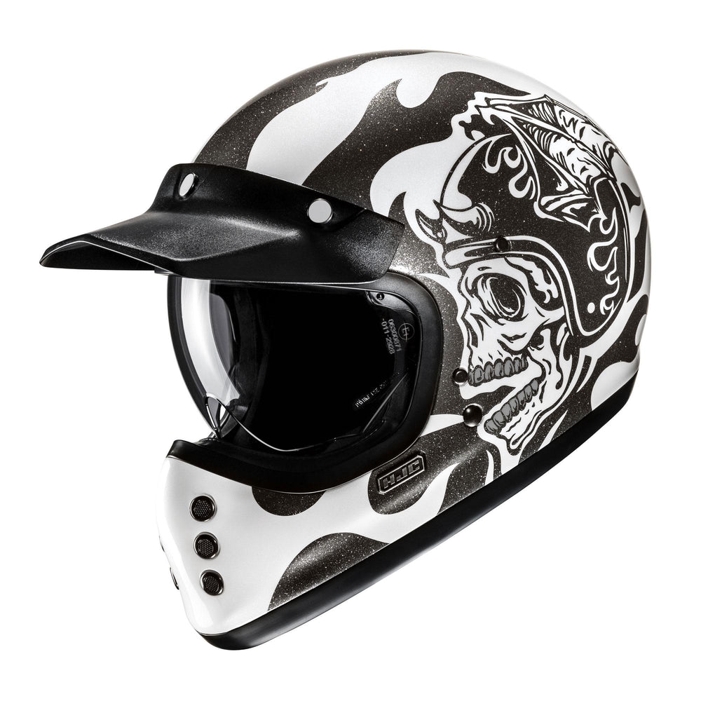 HJC V60 Flame MC5 Black Motorcycle Helmet