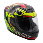 Axor Rage Full Face Helmet - Python Red Yellow Black Gloss