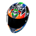 HJC RPHA 1 Binder Replica MC27SF Blue Orange  Motorcycle Helmet