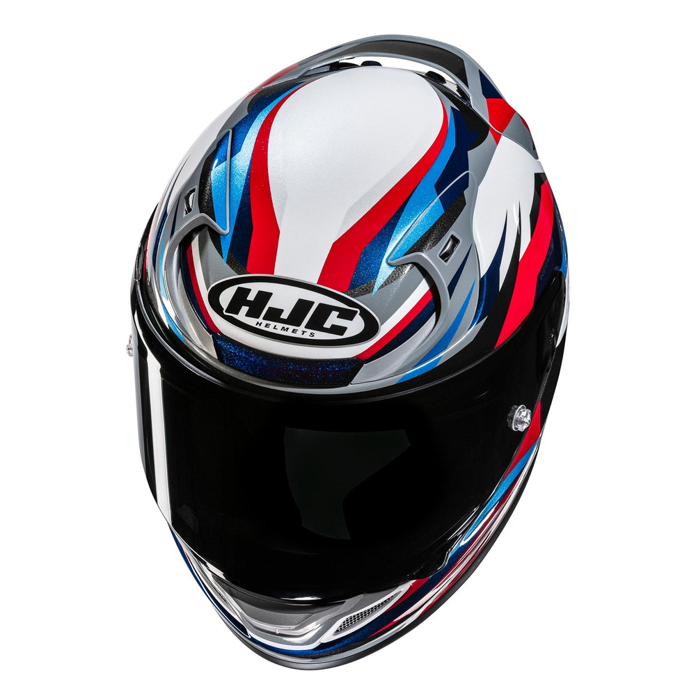 HJC RPHA 12 Dravix MC21 White Blue Red  Motorcycle Helmet