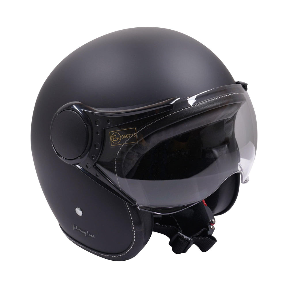 Axor Jet Open Face Helmet - Matt Black / Black