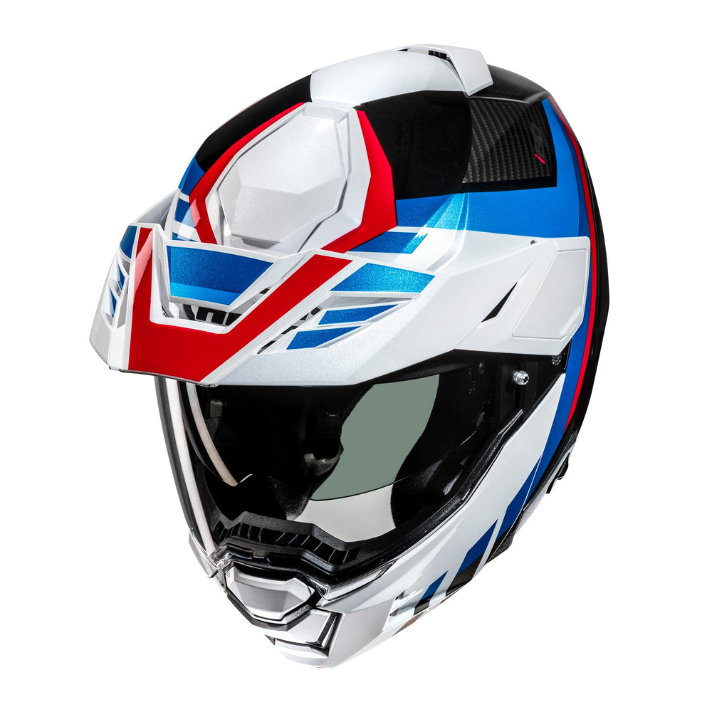 HJC I80 Imes MC21 White Blue Red Motorcycle Helmet