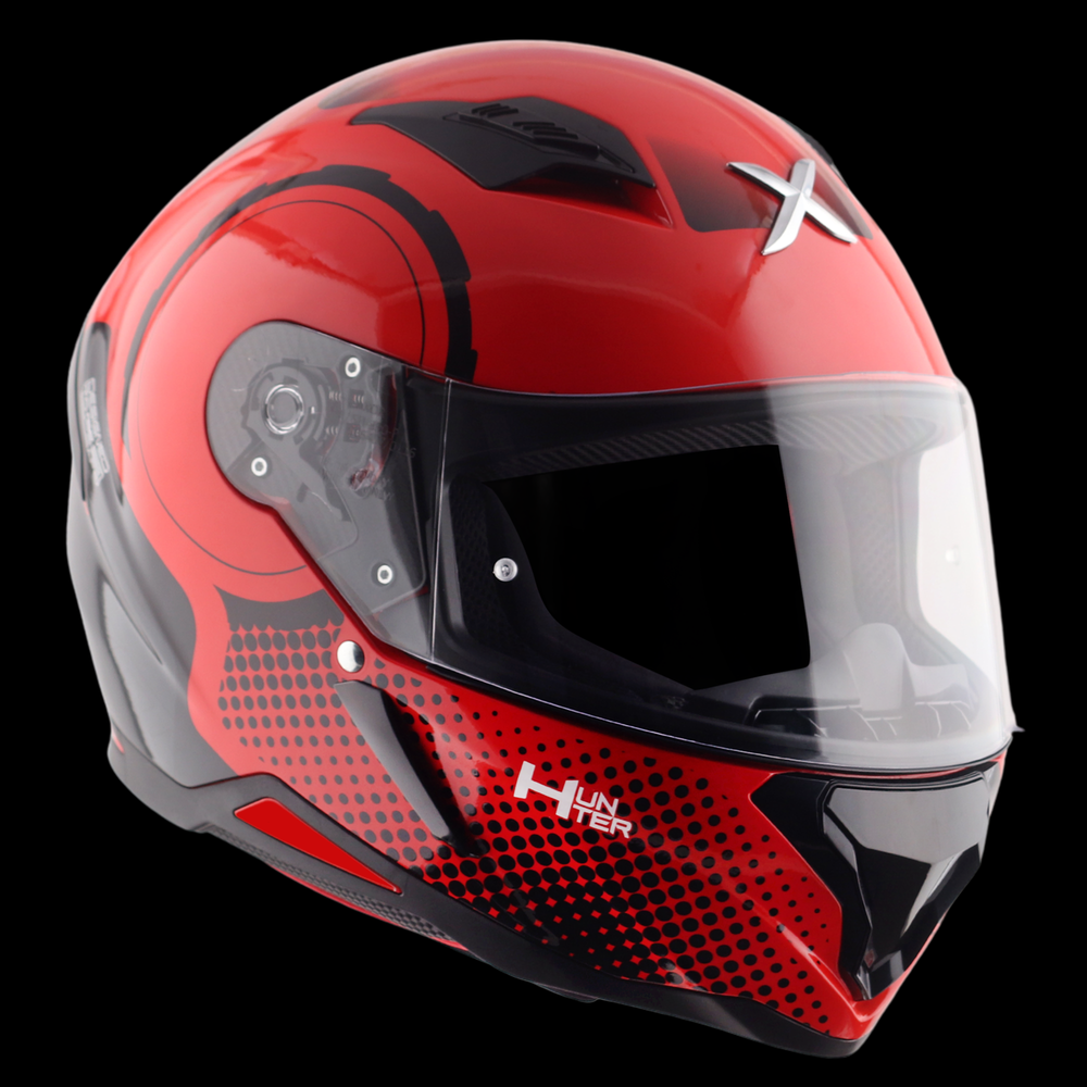 Axor Hunter SH890 Full Face Helmet - Spear Red Gloss