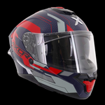 Axor Brutale Full Face Helmet With Dual Spoiler - Plexus Blue Red