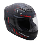 Axor Rage Full Face Helmet - Python Black Grey Red Matt