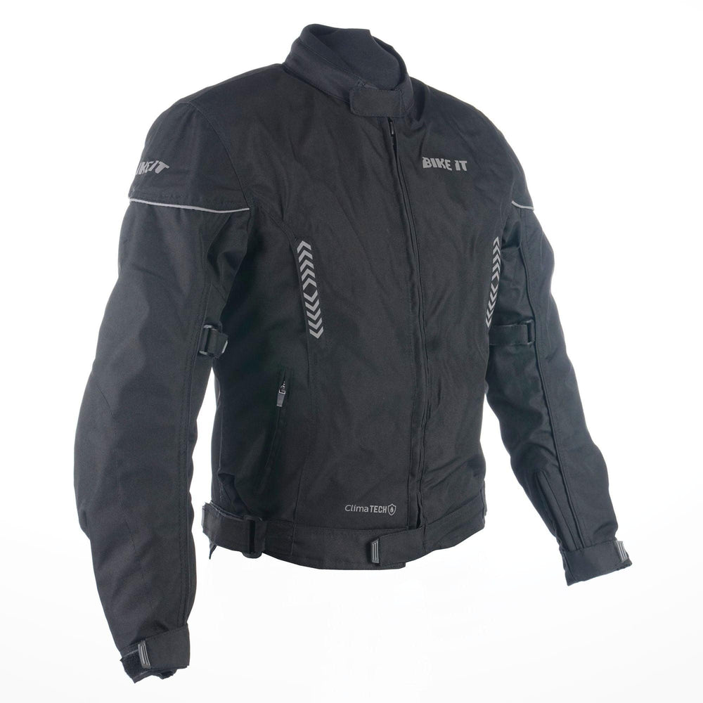 Bike It  Insignia Textile Ladies Waterproof Motorcycle Jacket Black