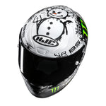 HJC RPHA 1 V2 Carbon Snow Diablo MC10SF Motorcycle Helmet