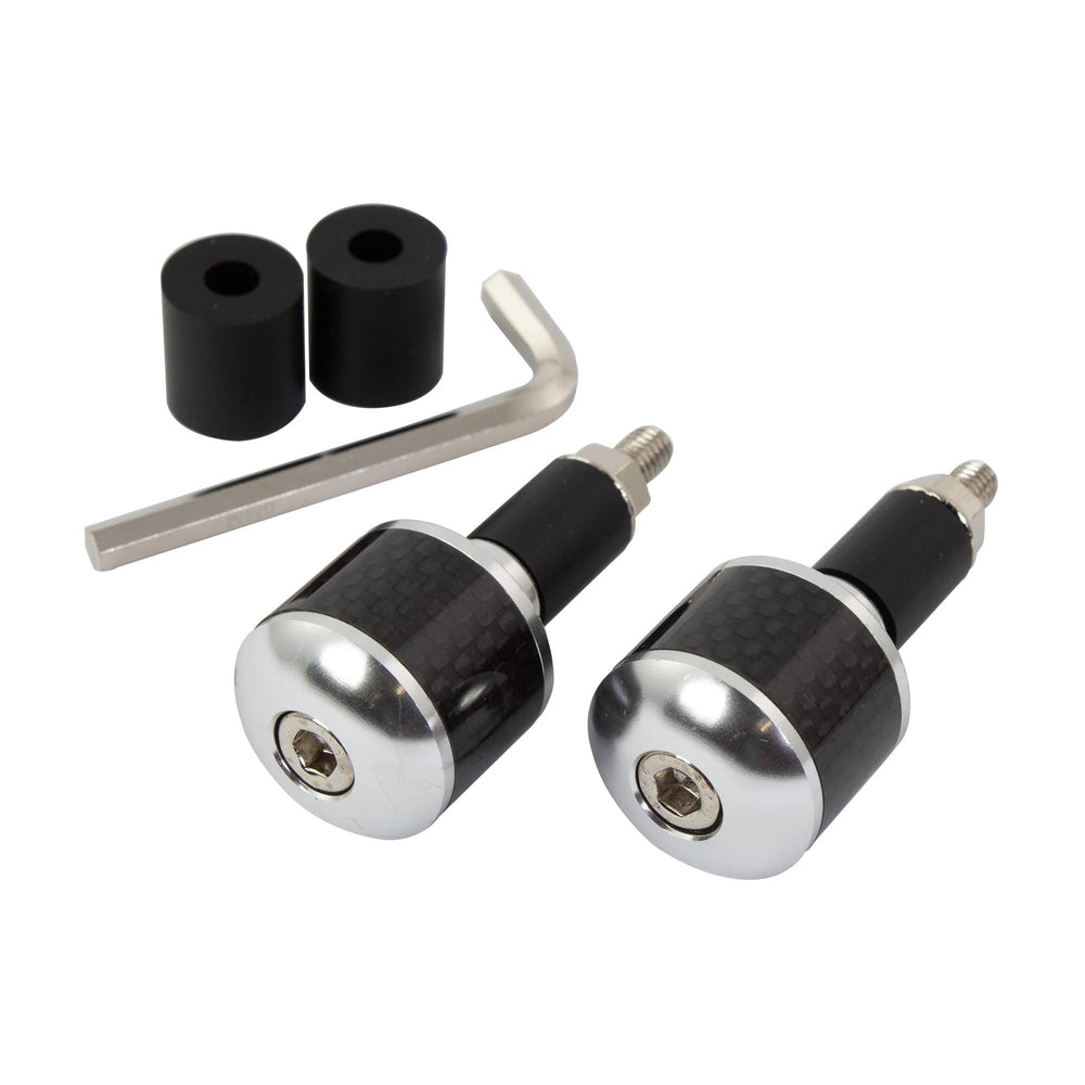 Bike It Bar End With Carbon Fibre Inset Alloy