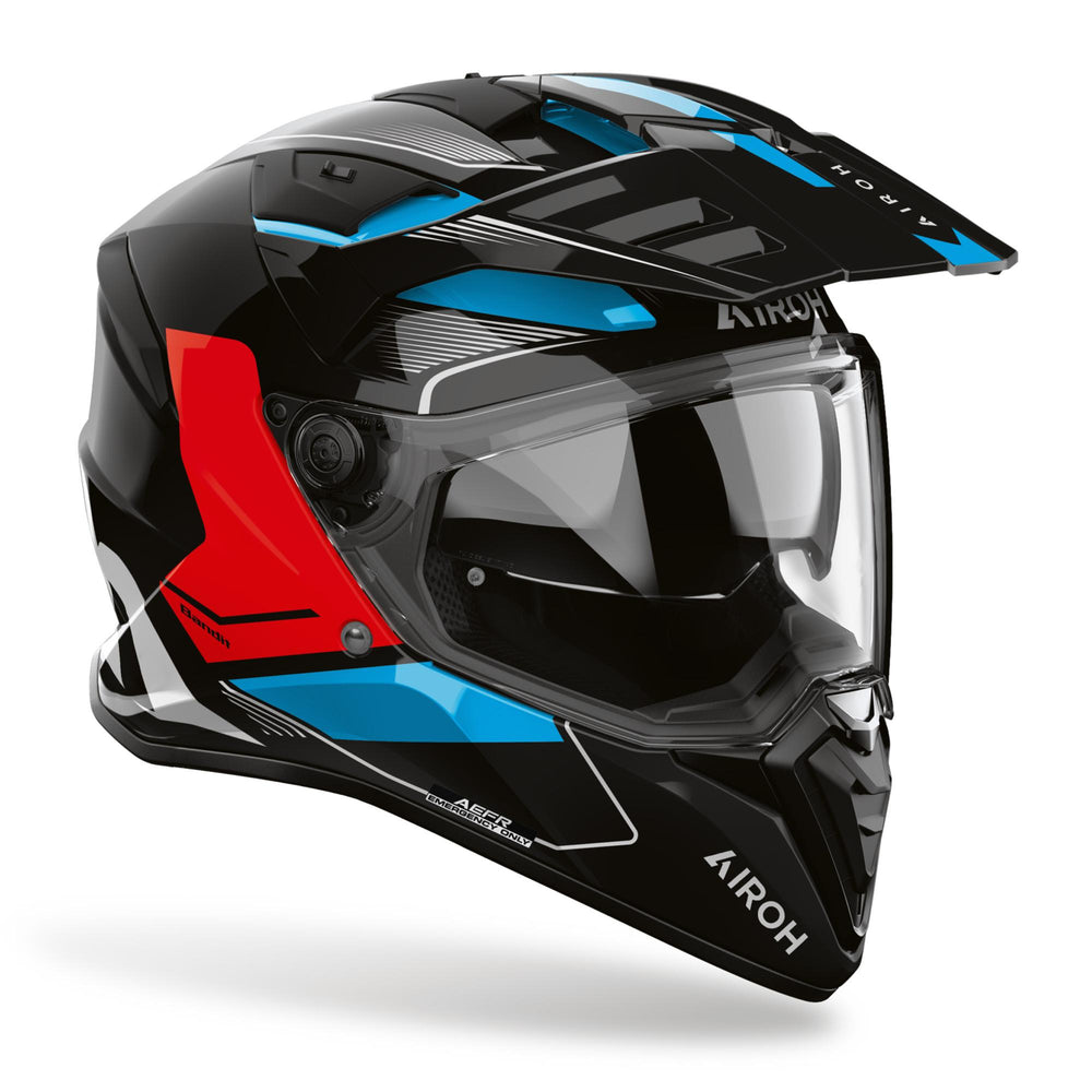 Airoh Bandit Helmet - Tune Blue Red Gloss